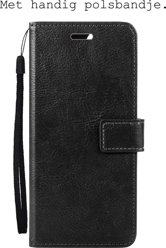 Samsung Galaxy A04s Case Bookcase Cover Flip Case Book Cover avec protection d'écran - Samsung A04s Cover Book Case Case - Zwart