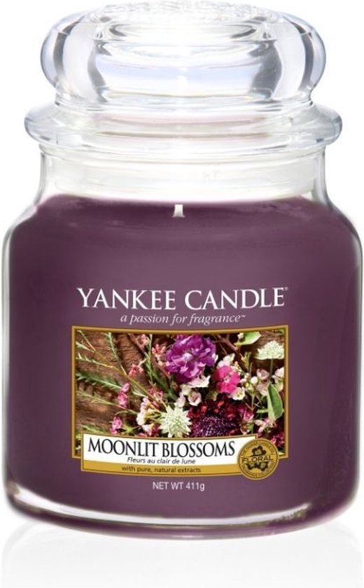 Bougie parfumée Yankee Candle Medium Jar - Fleurs au clair de lune