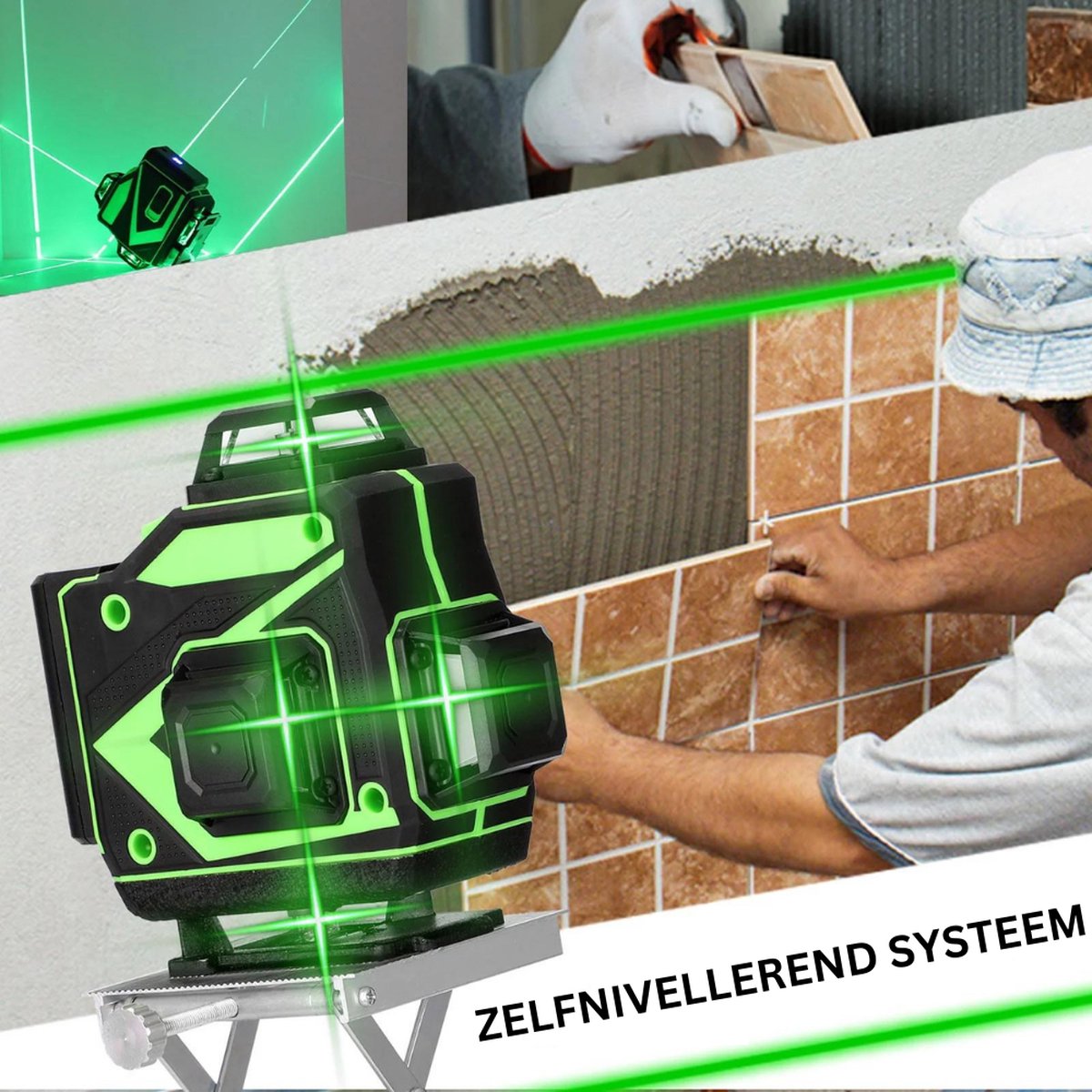 Dewalt DW088KTRI Zelfnivellerende Kruis Lijnlaser met Statief - Nu 43