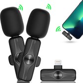 MATTI® 2-in-1 - Draadloze Microfoon - Microfoon iPhone - Dasspeld Microfoon - Lavalier - Lightning