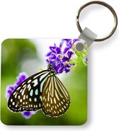 Sleutelhanger - Uitdeelcadeautjes - Lavendel - Vlinder - Botanisch - Plastic