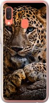 Coque Samsung Galaxy A20e - Animaux sauvages - Panthère - Portrait - Zwart - Animaux - Coque de téléphone en Siliconen