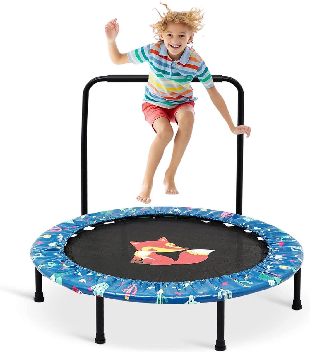Kindertrampoline voor kinderen indoor outdoor jumping mini tuintrampoline met veiligheidsnet mini trampoline