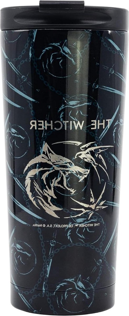 Mug de voyage thermo en acier inoxydable 425ml - Le WITCHER - Qualité supérieure