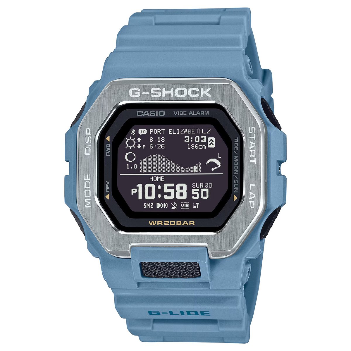 Casio G-Shock G-Lide GBX-100-2AER Horloge - Kunststof - Blauw - Ø 42.5 mm