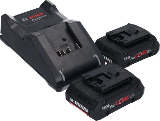 Bosch GKT 18 V 52 GC Scie circulaire plongeante professionnelle BITURBO brushless + 2x batterie ProCore 4,0 Ah + chargeur + L-Boxx + module de connexion