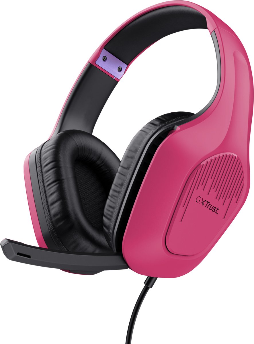 Trust GXT 415 Zirox Over-ear gamingheadset Roze