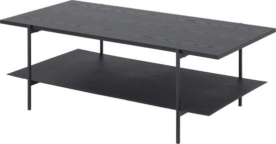 holz4home® Salontafel vierkant, set van 2 Lannies | 45 x 40 x 55 cm | eenvoudige montage | industriële look bruin | woonkamertafel | moderne bijzettafel