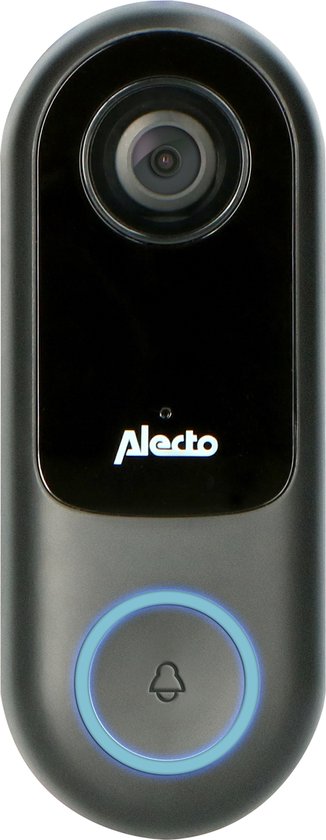 Alecto SMART-RING20 – Smart wifi deurbel met camera, aan domotica koppelbaar, zwart