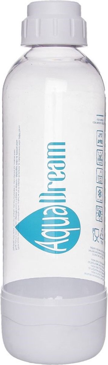 Waterfles voor Bruiswatertoestel Wit AQUADREAM 1,1 l - Fles - Herbruikbare - Bruiswaterapparaat