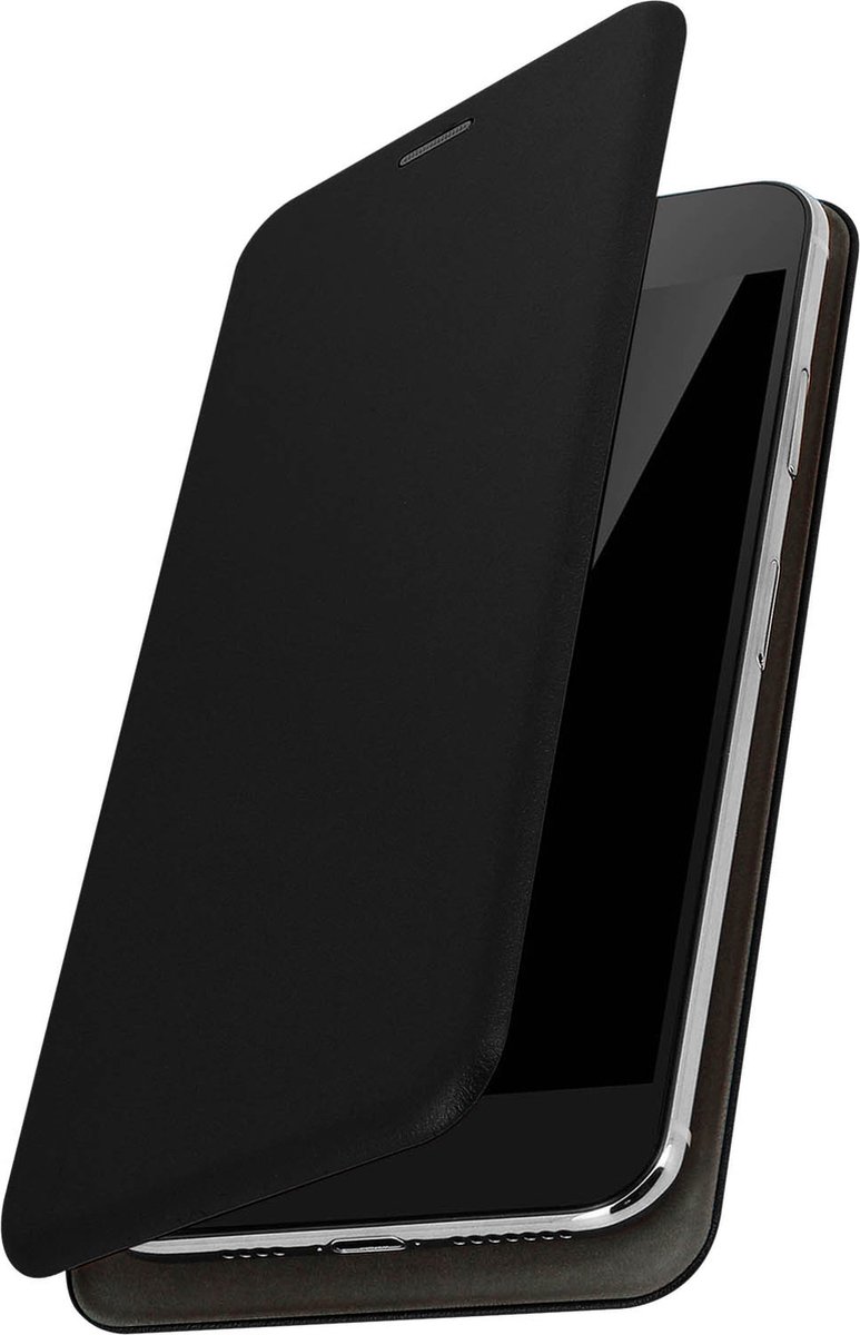 Avizar Foliohoes Kaarthouder en magnetische flap maat L/XL voor smartphone, Zwart