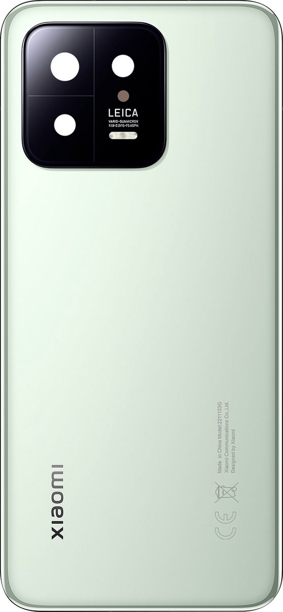 Xiaomi, Batterijdeksel Geschikt voor Xiaomi 13 origineel Service Pack, Groen