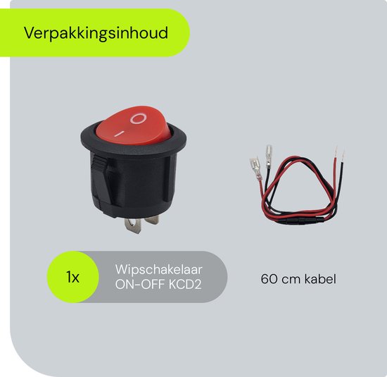 CLDIY DPST 4 Pins, 2 posities aan/uit, rood ledlicht, verlichte boot tuimelschakelaar, rood AC16A / 125V 16A / 250V 3 stuks