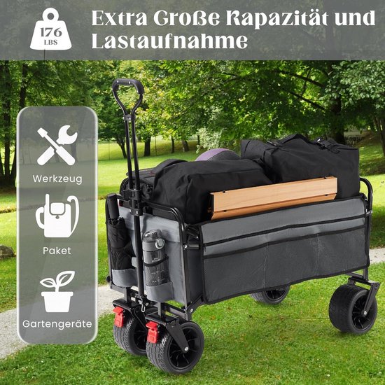 Beste Bolderkar Strandwagen Opvouwbaar Festival Strand Tuin Camping Bolderwagen Top 15 Review