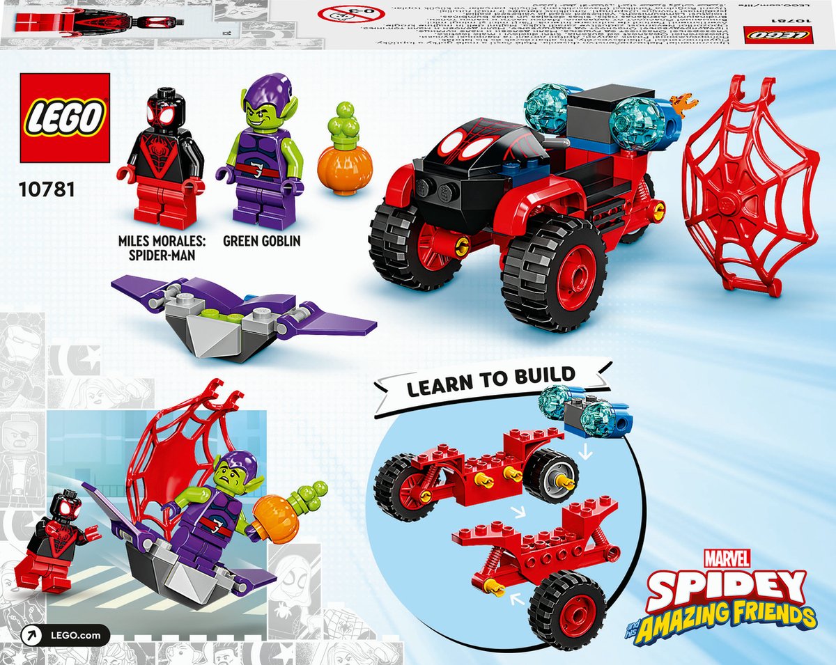 LEGO Marvel Spider-Man Miles Morales Tech Driewieler - 10781 — afbeelding 4