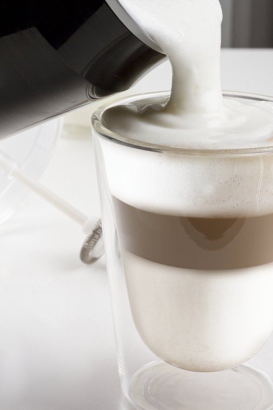 Philips Senseo Elektrische Melkopschuimer CA6500/60 - Antikleeflaag - Vaatwasserbestendig - Ook voor Cappuccino - Zwart - 120ml