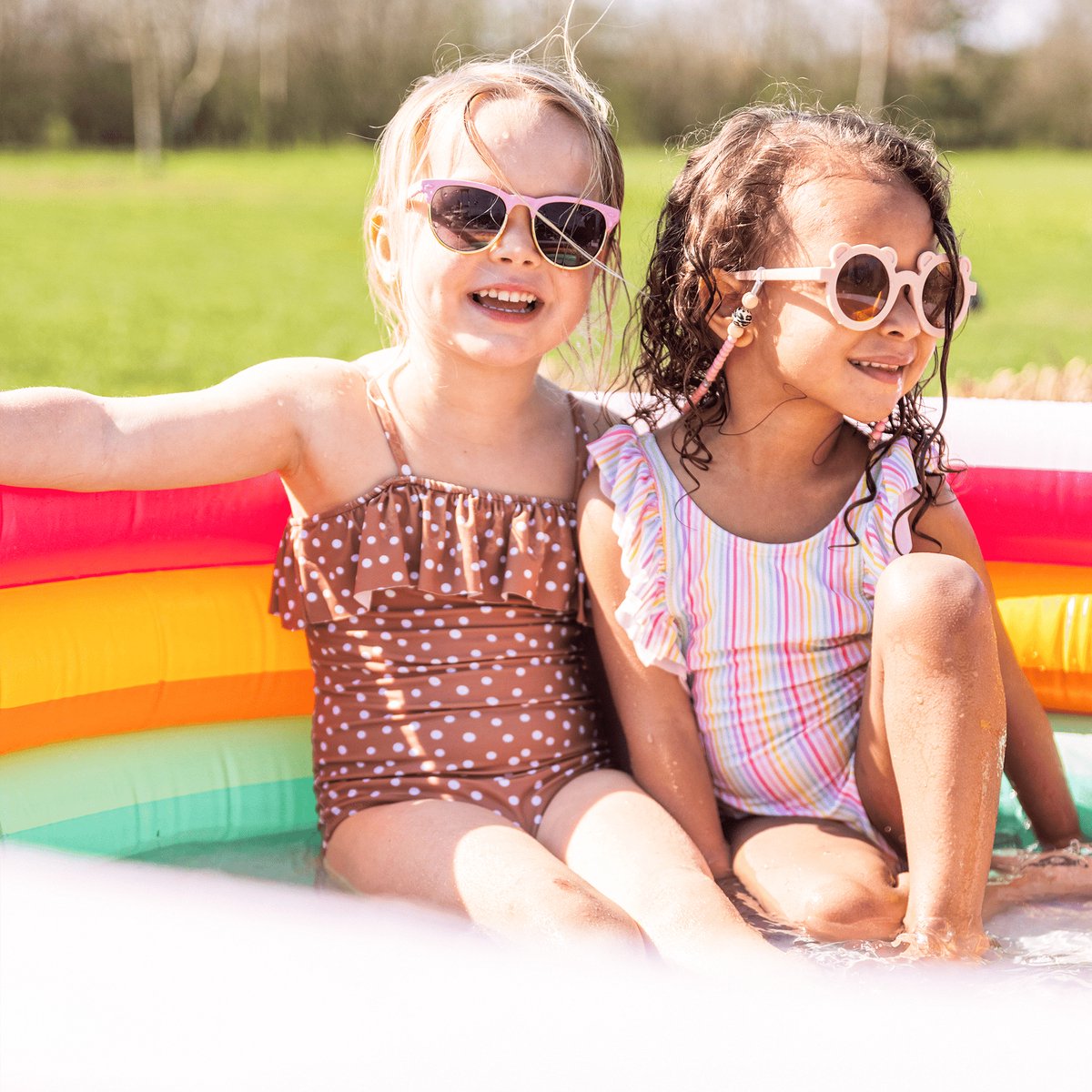 Swim Essentials - Zwembad Regenboog 150cm - Regenboog - Maat 150cm