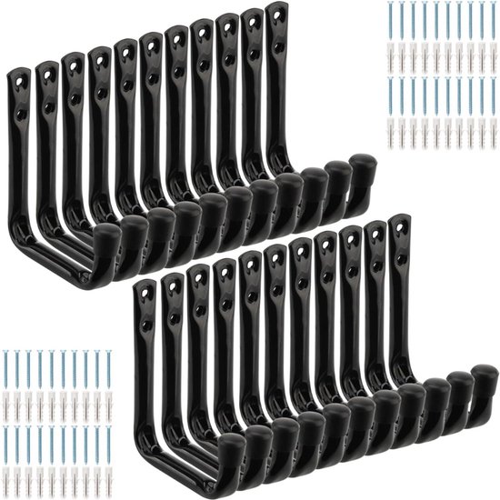 EEEKit Fishing Rod Holder Clips, 20pcs Wall Mounted Fishing Rod Clamp