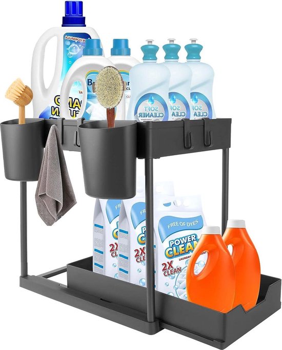 Doucherek met 2 Haken Geen Boren Badkamer Opknoping Douche Organizer Rvs Douche Plank Douche Caddy Mand