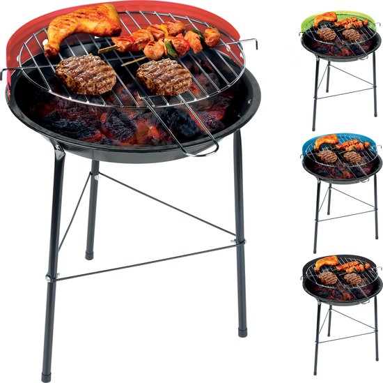 BBQ Collection Barbecue - BBQ Houtskool - Lichtgewicht Draagbare Barbeque Grill - Ø 43 cm - Willekeurige Kleur