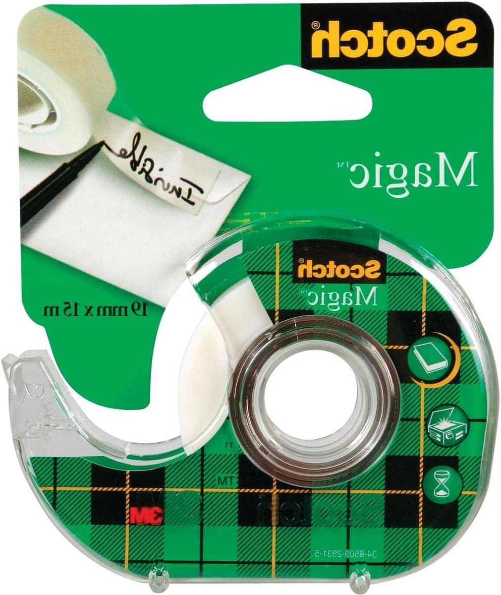 Onzichtbaar plakband 19 mm x 15 m - Scotch Magic Tape - voor kerstcadeaus en kerstkaarten - kerstaccessoire