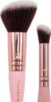 Boozyshop ® Blush Kwast Soft Pink & Gold - Ook geschikt voor bronzer - Make-up Kwasten - Flawless applicatie - Bronzer & Blush Blending Brush