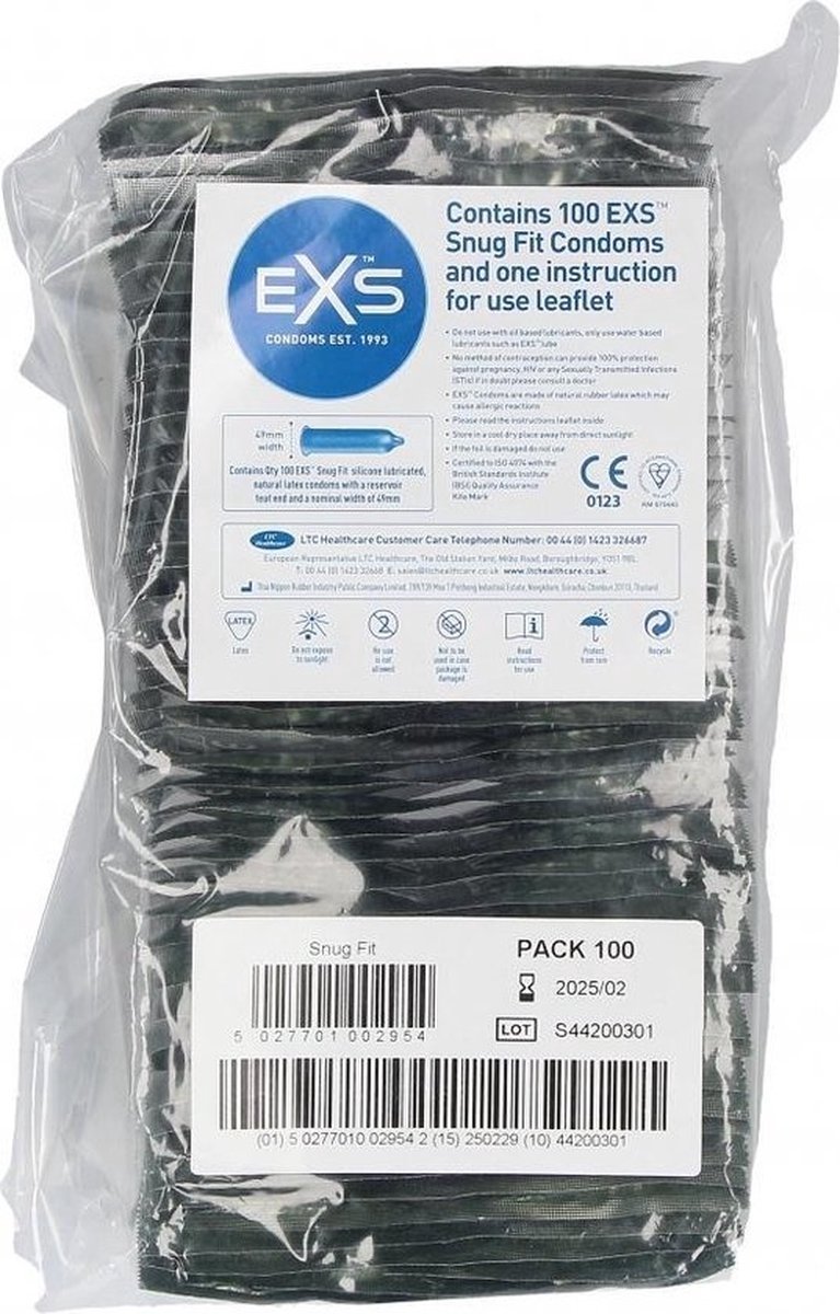 Exs Snug Fit Condooms – Iets smaller condoom – 100 stuks