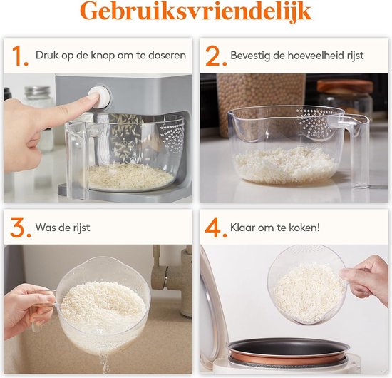 Smoakez - Grote Graancontainer met Deksel voor in de Keuken - 10 kg