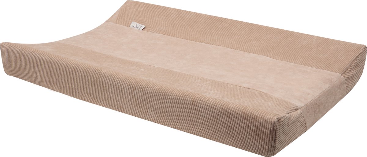 Witlof For Kids Aankleedkussenhoes Urban Taupe Velvet Rib 70 x 50 cm