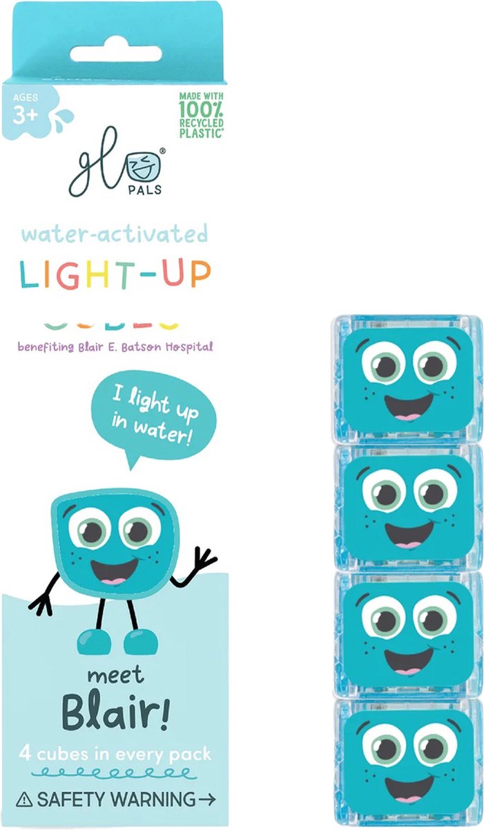 Glopals Light-Up Blair 4 stuks Badspeelgoed GP-FIN-4PK-BLAIR