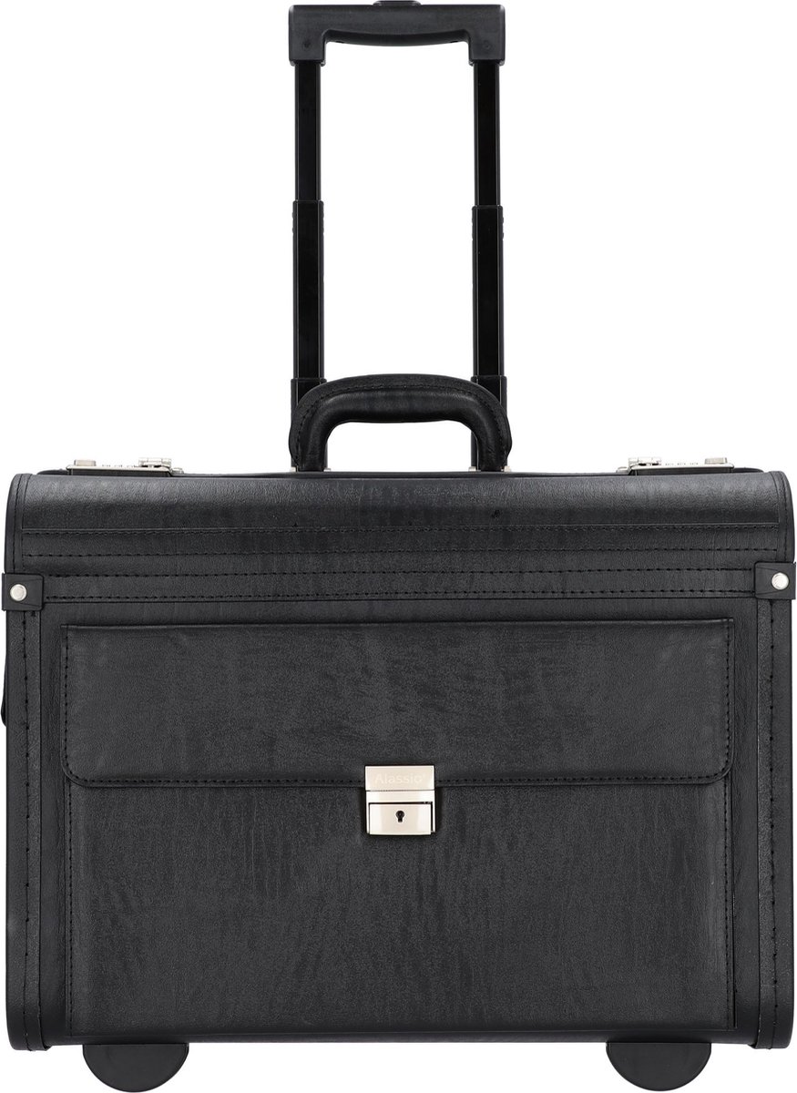 Alassio pilotenkoffer - SILVANA - kunstleer - zwart - JU-92301