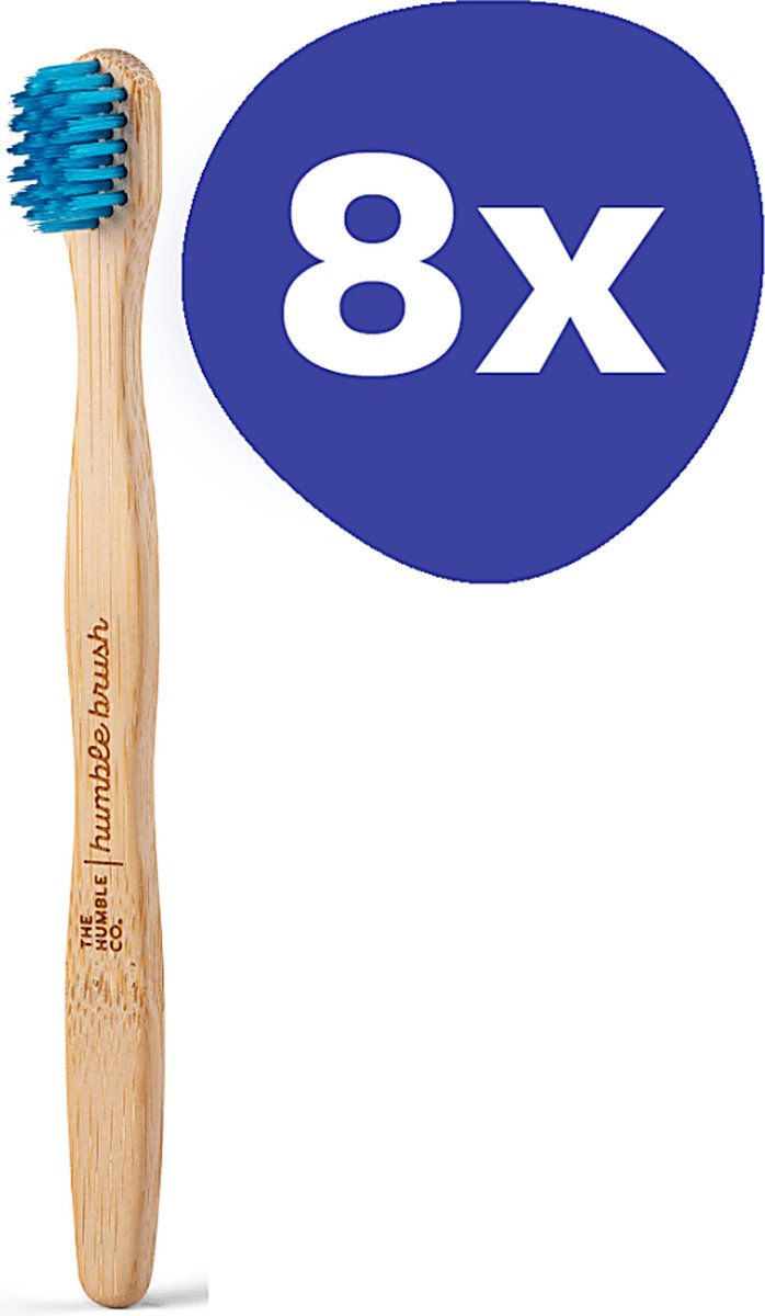 Goedkoopste Humble Tandenborstel Bamboe Kids Blauw (8 stuks