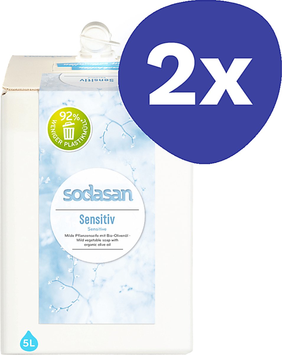 Goedkoopste Sodasan Vloeibare Zeep Sensitive Navulverpakking (2x 5L