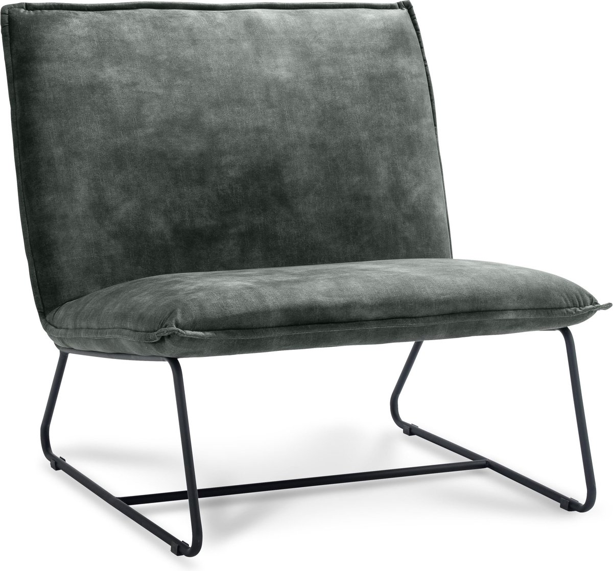 Icon Living - Fauteuil Coco - 1.5 zits - Stof Adore Hunter - Gun Color Frame