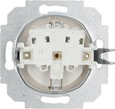 EMAT stopcontact inbouw 1-voudig randaarde - wit (EMATS014) - wandcontactdoos