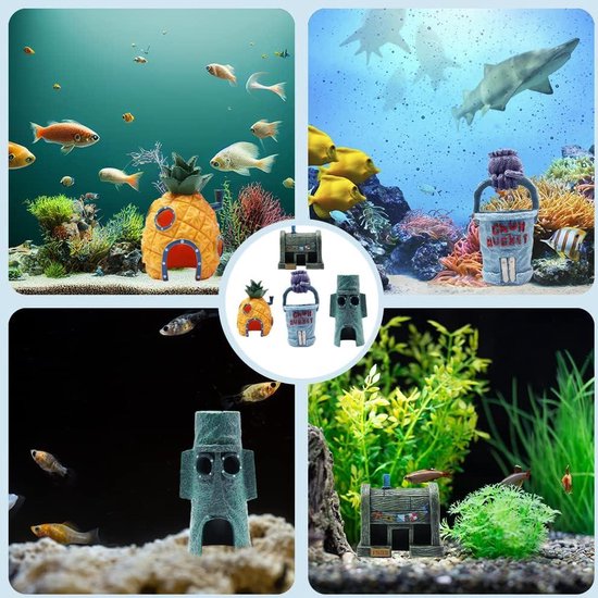 ANCLLO Nep Aquarium Waterbrug Ornament Beeldje Miniatuur Fairy Tuin Home Decor Brug Aquarium Vissen Tank Decor #3