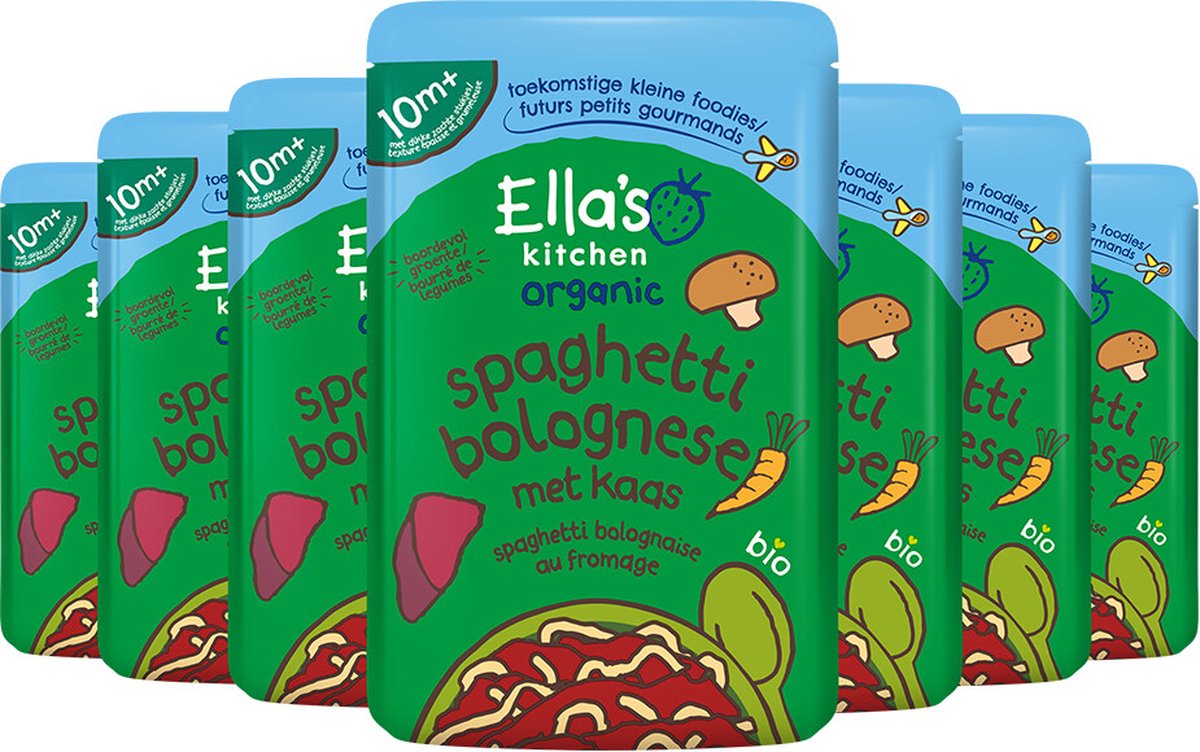 Goedkoopste 7x Ella's Kitchen Spaghetti bolognese met kaas 10 m 10 m 190 gr