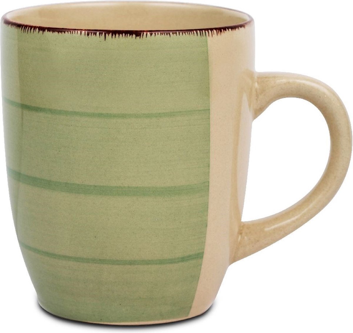Mok Keramiek LINES 355 ml - Koffiemok - Theebeker - Koffie - Beker