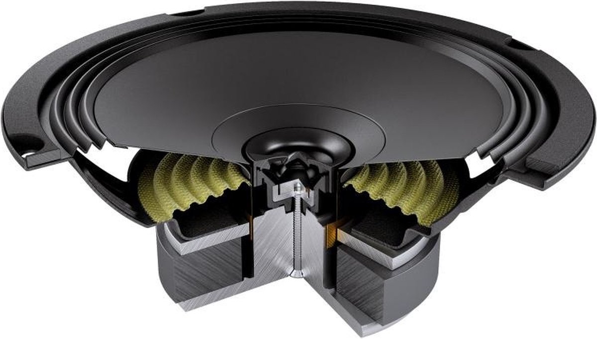 Audison APX 6.5 - Autospeaker - 16.5cm - 2 weg coaxiale speaker- Ondiepe shallow luidsprekers – foto 4