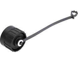 Amfenol C016 00U000 010 12 ecomate afsluitkap voor kabelstekker I beschermkap I zwart I kap voor ronde stekker I stofkap
