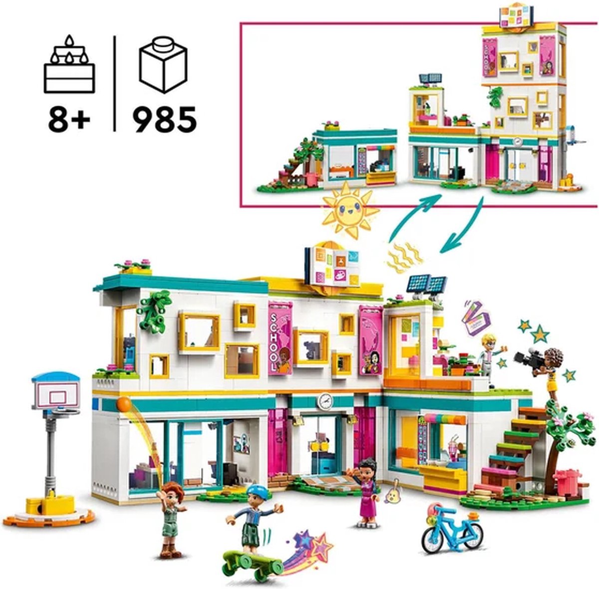 LEGO Friends Heartlake Internationale school Speelgoed met 5 Minipoppetjes -41731 — afbeelding 12