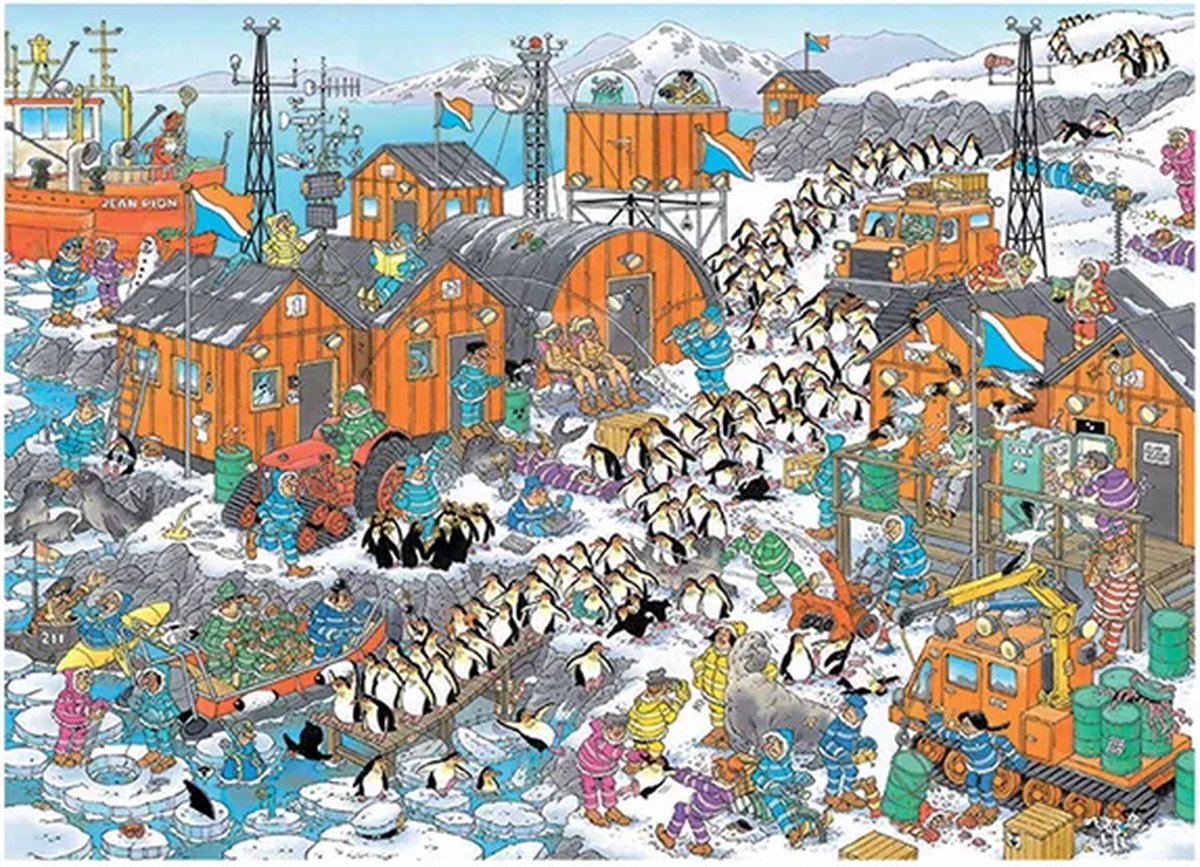 Jan van Haasteren - Zuidpool Expeditie - 1000 stukjes puzzel — afbeelding 6