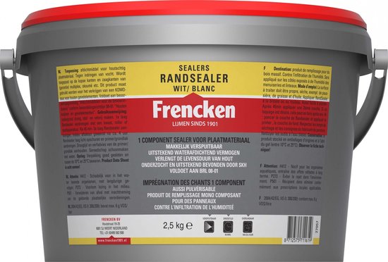Frencken randsealer - 2500 ml - 1 component - 71161 - wit