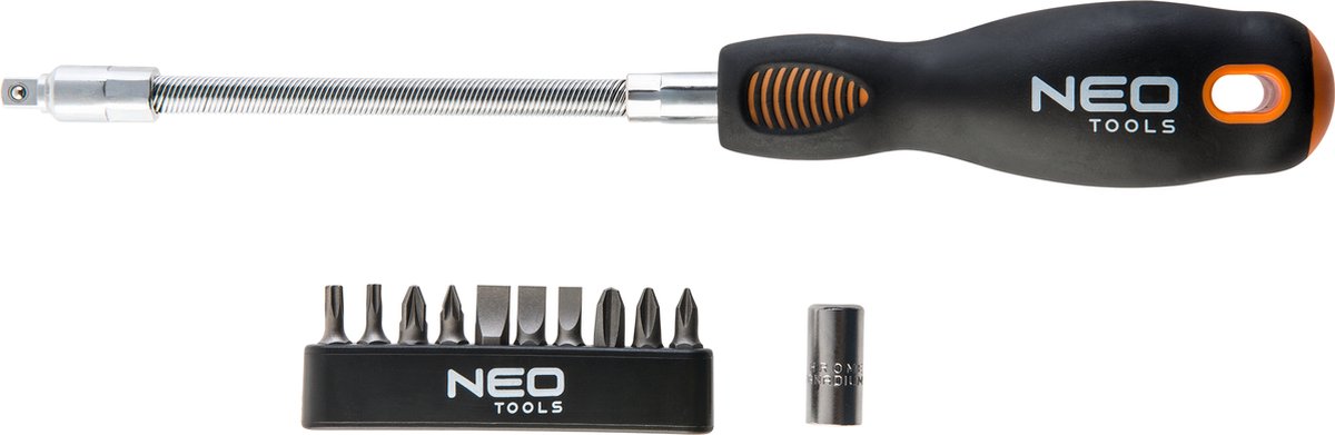 NEO 04-215 Flexibele Schroevendraaier met Losse Bitjes