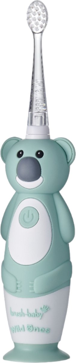 Brush-Baby Elektrische Kindertandenborstel Wildones Kylie de Koala 0-10 Jaar 3 opzetborstels 2 poetsstanden Timer&Pulse Disco licht Zuignapvoet