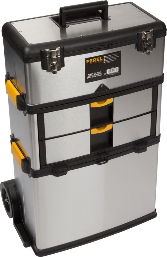 Maxtotaal Gereedschapstrolley - 3 compartimenten