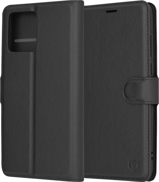 Étui portefeuille Techsuit en cuir Folio Book pour Motorola Moto G84 - Zwart