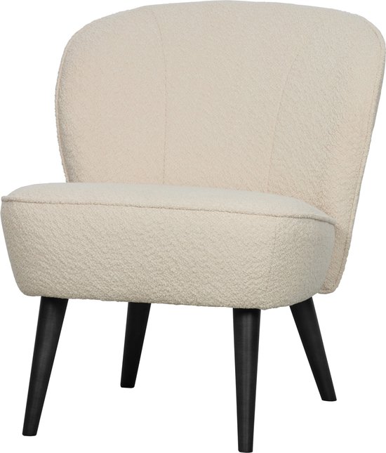 WOOOD Sara fauteuil bouclé crème