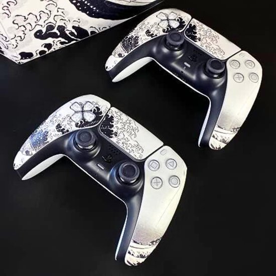 Head Case Designs Adhesivo de vinilo de camuflaje azul para juegos compatible con Sony PlayStation 5 PS5 DualSense Controller