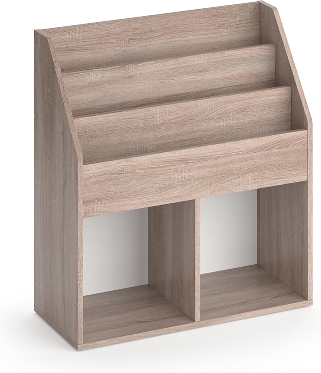 Vicco Luigi Boekenkast – 72 x 79 cm met 2 vouwdozen Sonoma